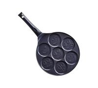 Kitchen Fun by Beka 13878274 Poêle à Blinis Smiley 27 cm, Noir