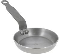 Poêle à blinis - Poêle à crêpes - Pour cuire de petites pâtisseries - Élément chauffant en minéral - 12 centimètres - Argent