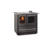 Poêle à bois 3 en 1 Four Plaque Easy Evo La NORDICA 7.5 kW Bûche 33 cm Chauffe jusqu'à 215m3 Conduit Ø 130 mm Haute Qualité