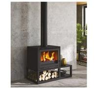 Poêle à bois 7kw noir Godin 411108anth noir G