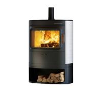 Poêle à bois Austroflamm Cody 2.0 | 8 kW revêtement en céramique blanc brillant