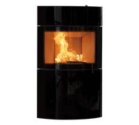 Poêle à bois Austroflamm Fynn Xtra 2.0 | 6 kW façade en verre au-dessus et au-dessous