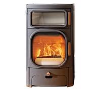 Poêle à bois Austroflamm Heidi Back 2.0 | 7,5 kW mit Deckel Anschluss hinten