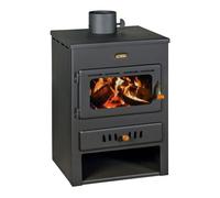 Poêle à bois avec bouilleur - Prity K1 W8 - 6,7 kW (locaux) - 8 kW (eau) - Bouilleur 11 L