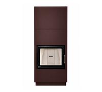 Poêle à bois Bef Home Kompakt Therm 6 II 6 kW brun châtaigne