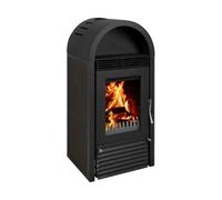 Poêle à bois Bruno Marbella 12,3 kW Hydro revêtement noir
