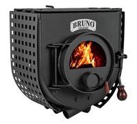 Poêle à bois Bruno Mini I 6 kW avec plaque de cuisson Sans Socle, Habillage latéral