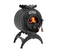 Poêle à bois Bruno Mini I 8 kW Socle Classique, Sans Habillage latéral