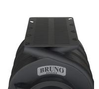 Poêle à bois Bruno Mini II 10 kW avec plaque de cuisson Socle Classique, Habillage latéral