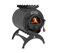 Poêle à bois Bruno Mini III 12 kW Socle Classique, Sans Habillage latéral