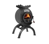 Poêle à bois Bruno Pyro I 13 kW Socle Rondo, Sans Habillage latéral