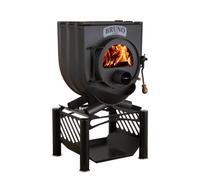 Poêle à bois Bruno Pyro I avec plaque de cuisson 13 kW Sans, Châssis Compact