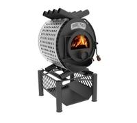 Poêle à bois Bruno Pyro II 16 kW Socle Compact, Habillage latéral