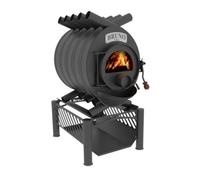 Poêle à bois Bruno Pyro III 19 kW Socle Compact, Sans Habillage latéral