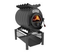Poêle à bois Bruno Pyro IV 22 kW Socle Compact, Sans Habillage latéral