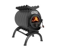 Poêle à bois Bruno Pyro IV 22 kW Socle Rondo, Sans Habillage latéral