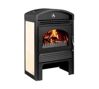 Poêle à bois Bruno Valencia 17,9 kW Hydro Verkleidung Beige