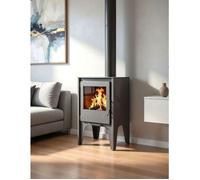Poêle à bois contemporain Juan Panadero FRANKFURT 7 4 kW / Sortie 150 mm / Volume de chauffe 270 m3