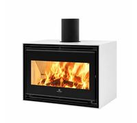 Poêle à bois Edilkamin Bench 65 Evo 13,2 kW sans module, Blanc