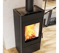 Poêle à bois Edilkamin Body 10,1 kW Keramik Mattschwarz