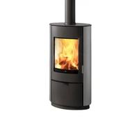 Poêle à bois Edilkamin Krio 10,1 kW Gris acier