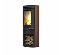 Poêle à bois Edilkamin Tally Int 6,4 kW Revêtement en acier bronze