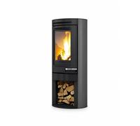 Poêle à bois Edilkamin Tally Int 6,4 kW Revêtement en acier gris