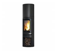 Poêle à bois Edilkamin Tally Int S 6,4 kW Revêtement en acier noir