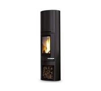 Poêle à bois Edilkamin Tally S 8 kW Revêtement en acier noir