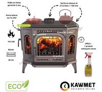 Poêle à bois en fonte avec plaque de cuisson 10.5 kW P7 CookTop LB ECO KAWMET