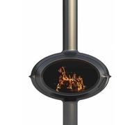Invicta – Poêle à bois Brio P648114 sur pied – Fonte 7 kW – Noir