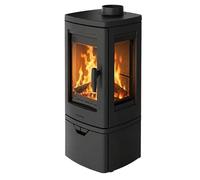 Poêle à bois en fonte NORDFLAM - FJELL 3 VITRES 7 kW - Noir