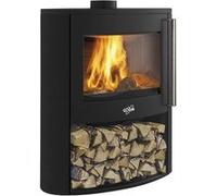 Poêle à bois étanche Godin Coggia2-1V sur bûcher 388245 G