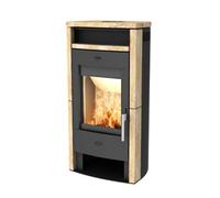Poêle à bois Fireplace Budapest 6 kW Revêtement en pierre sable