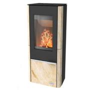 Poêle à bois Fireplace Oregon 6 kW Revêtement en pierre sable