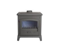 Poêle bois bûche GODIN Fonteval 10Kw - Anthracite - 389143