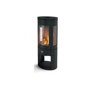 Poêle à bois longiligne GODIN - 411106NOIR - Garantie 2ans