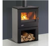 Poêle à bois fonte 8.5kw gris argent Godin 362113grisarg gris G