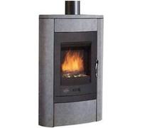 Poêle à bois fonte 9kw pierre bleue Godin 369130pierrebleue gris G
