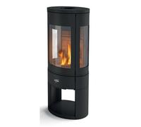Godin - Poêle à bois Rosnay 411106NOIR - Fonte 7 kW longiligne - Noir - Garantie 2 ans