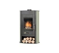 poêle à bois godin biodesign 3 369160 vert atoll