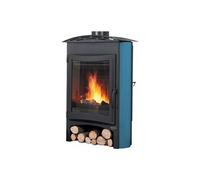 poêle à bois godin brulhaut 2 364132 bleu boréal