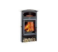 poêle à bois godin brulhaut 2 364133 gris argenté