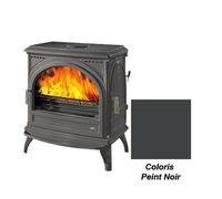 poêle à bois godin carvin 2 366201 peint noir
