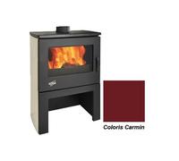 poêle à bois godin chinon 2 363113 carmin