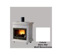 poêle à bois godin constance 4 630155 blanc mat monochrome