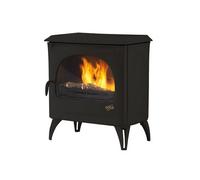 poêle à bois godin courances 2 388157 noir brillant