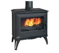 Poêle bois bûche GODIN Cube 8Kw - Anthracite - 388117