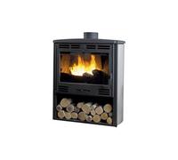 poêle à bois godin grand bois 2 368104 gris argenté