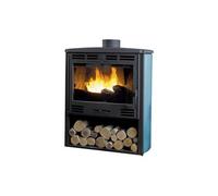 poêle à bois godin grand bois 2 368106 bleu boreal